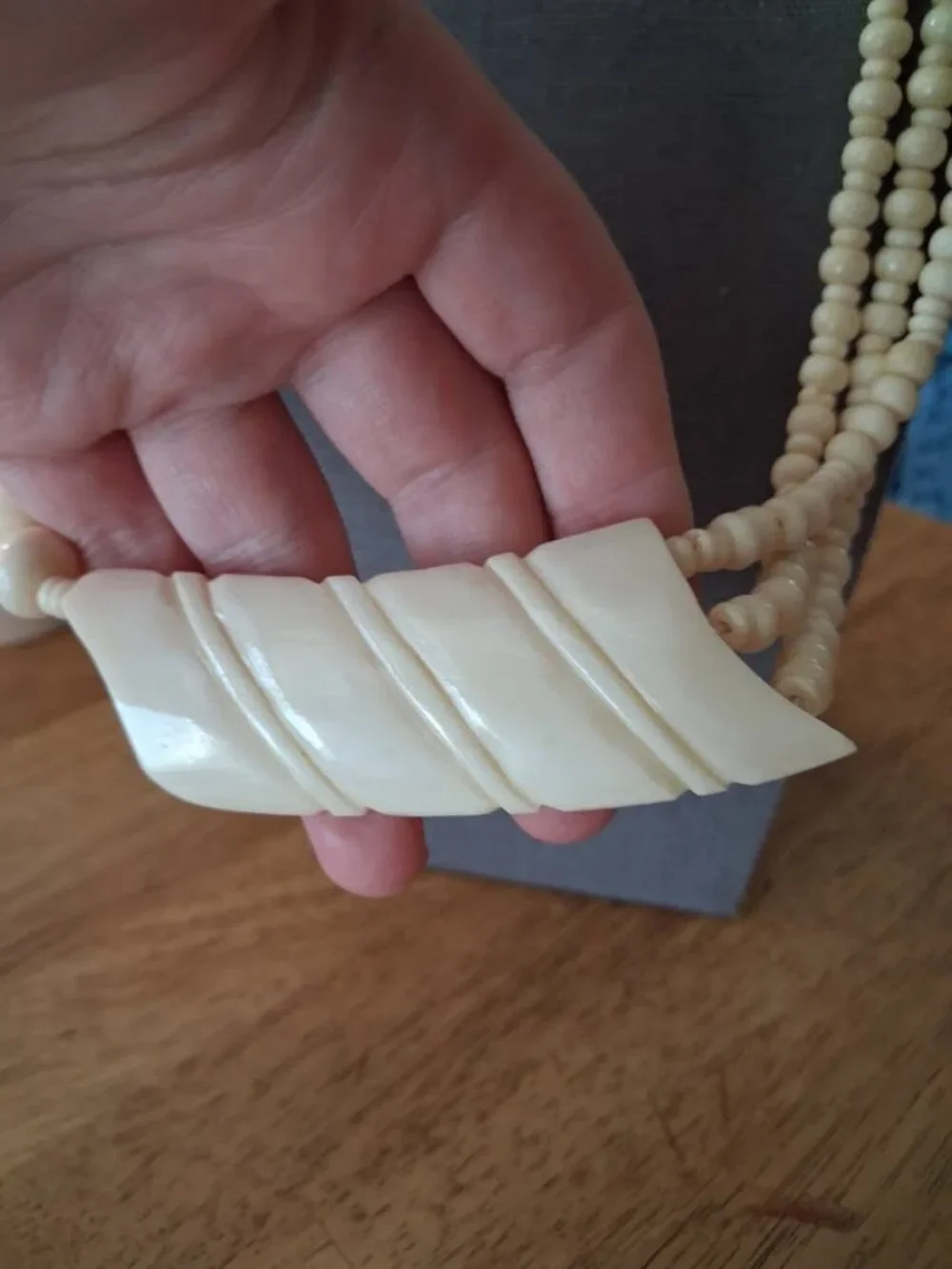 Unusual 20 inch statement necklace
